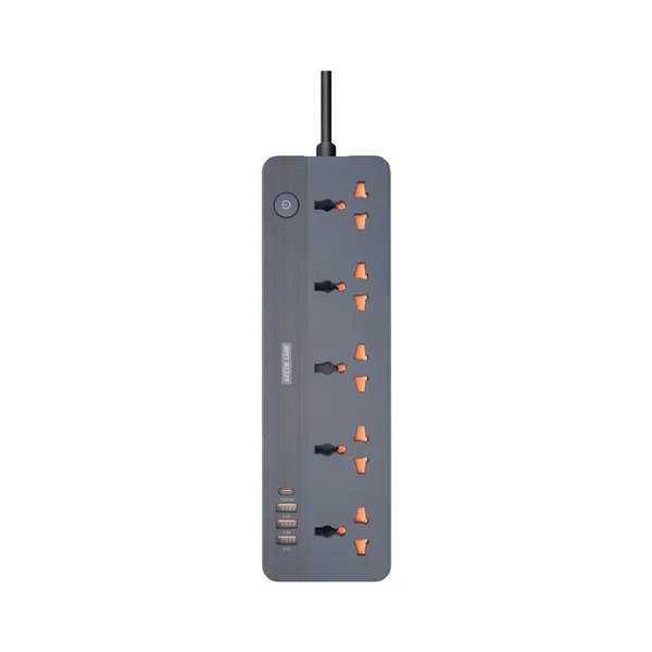 چندراهی برق گرین لاین مدل GS-250 با 5 پریز و 4 پورت USB