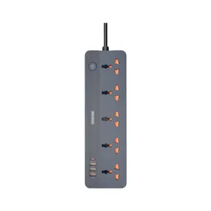 چندراهی برق گرین لاین مدل GS-250 با 5 پریز و 4 پورت USB - angle 1