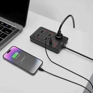 چندراهی برق گرین لاین مدل GS 500 با 5 پریز و 6 پورت USB - angle 3