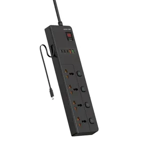 چندراهی برق گرین لاین مدل GS-800 با 4 پریز و 5 پورت USB - angle 4