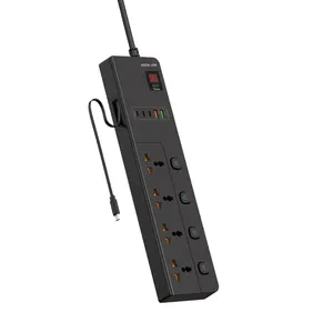چندراهی برق گرین لاین مدل GS-800 با 4 پریز و 5 پورت USB - angle 3