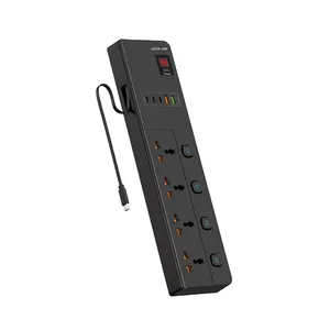 چندراهی برق گرین لاین مدل GS-800 با 4 پریز و 5 پورت USB - angle 1