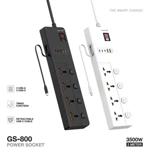 چندراهی برق گرین لاین مدل GS-800 با 4 پریز و 5 پورت USB - angle 11