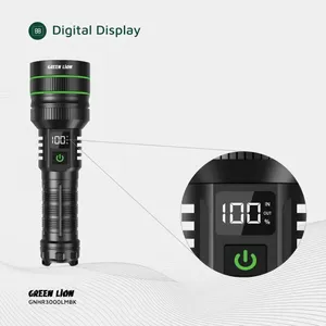 چراغ قوه دستی گرین لاین مدل GNHR3000LMBK با نور مهتابی و قابلیت شارژ سریع - angle 7