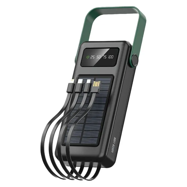 پاوربانک خورشیدی گرین لاین مدل SOLAR MAX با ظرفیت 30000 میلی آمپر ساعت