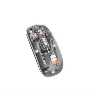 ماوس بی سیم گرین لاین مدل Transparent Mouse 2 با طراحی شفاف و ارگونومیک - angle 8