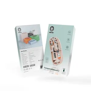 ماوس بی سیم گرین لاین مدل Transparent Mouse 2 با طراحی شفاف و ارگونومیک - angle 20