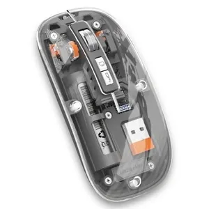 ماوس بی سیم گرین لاین مدل Transparent Mouse 2 با طراحی شفاف و ارگونومیک - angle 2