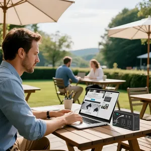 پاور استیشن گرین لاین GNVTMTE27PBBK با ظرفیت 27000 میلی آمپر ساعت - angle 6