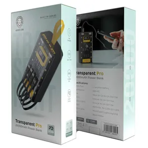 پاوربانک 20 وات گرین لاین Transparent Pro با ظرفیت 20000 میلی آمپر ساعت - angle 9