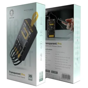 پاوربانک 20 وات گرین لاین Transparent Pro با ظرفیت 20000 میلی آمپر ساعت - angle 10
