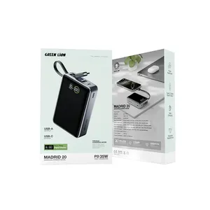 پاوربانک گرین لاین مدل Madrid 20 با ظرفیت 20000 میلی آمپر ساعت - angle 8