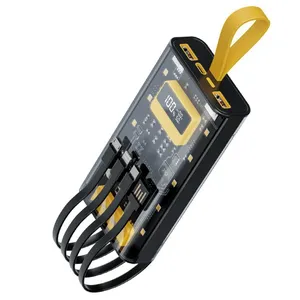 پاوربانک گرین لاین Transparent Pro ظرفیت 10000 میلی‌آمپر ساعت با طراحی شفاف - angle 4