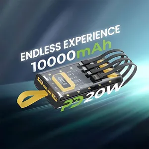 پاوربانک گرین لاین Transparent Pro ظرفیت 10000 میلی‌آمپر ساعت با طراحی شفاف - angle 10