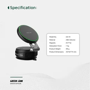 پایه نگهدارنده گوشی موبایل گرین لاین GX-41 SUCTION با مکش قوی - angle 5