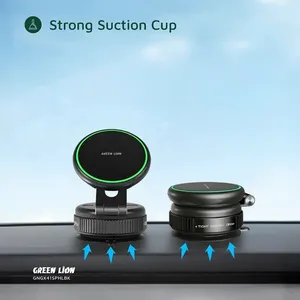 پایه نگهدارنده گوشی موبایل گرین لاین GX-41 SUCTION با مکش قوی - angle 3