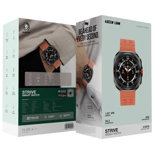 ساعت هوشمند 44 میلی متری گرین لاین مدل EMD STRIVE GNSTRSWBK با بند سیلیکون - angle 3