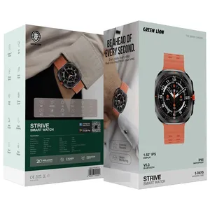 ساعت هوشمند 44 میلی متری گرین لاین مدل EMD STRIVE GNSTRSWBK با بند سیلیکونی - angle 4