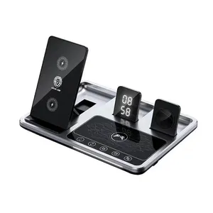 شارژر رومیزی بی سیم گرین لاین مدل Wireless-Ch Station 4 in 1 - angle 4