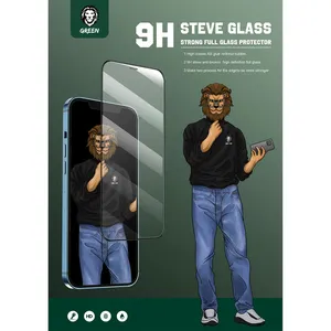 Steve model green screen protector suitable for Apple iPhone 13 / 13 Pro - angle 35