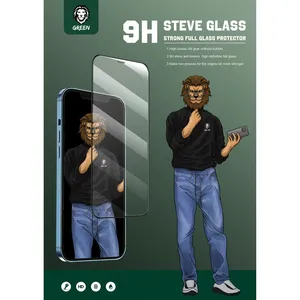 Steve model green screen protector suitable for Apple iPhone 13 / 13 Pro - angle 36