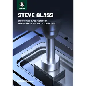 Steve model green screen protector suitable for Apple iPhone 13 / 13 Pro - angle 10
