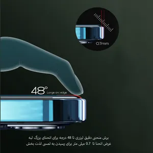 Steve model green screen protector suitable for Apple iPhone 13 / 13 Pro - angle 67