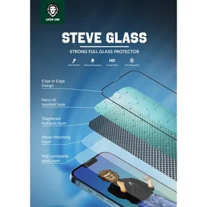 Steve model green screen protector suitable for Apple iPhone 13 / 13 Pro - angle 6